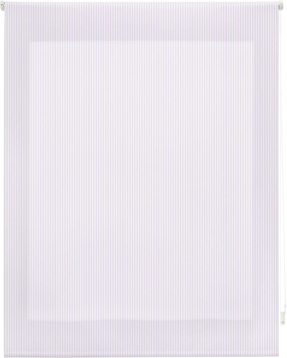 Blindecor Strepen Roller, Stof/Weefsel, Lila, 120 x 180 cm