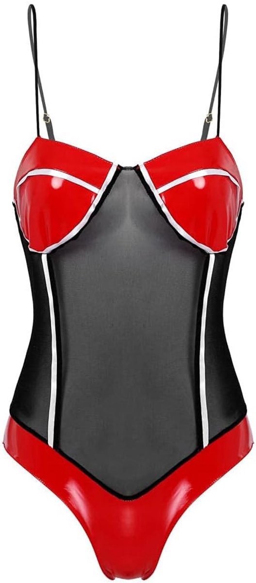 Lingerie Dameslingerie Vrouwen Transparante Lingerie Sexy Mesh Bodysuit Verstelbare Bandjes Mouwloos Turnpakje