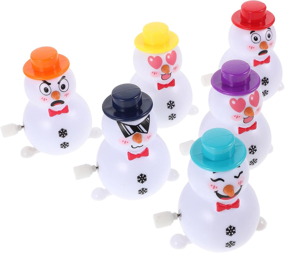 6 Stuks carnavalprijzen speelgoed vakantie partij gunsten Sneeuwpop feestartikelen
