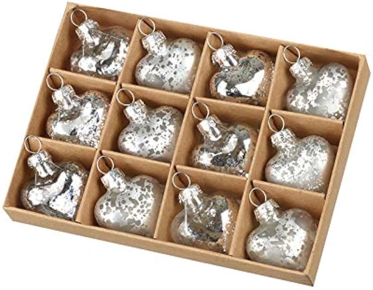 Kerstballen - Zilver - Set van 12 Heaven Sends