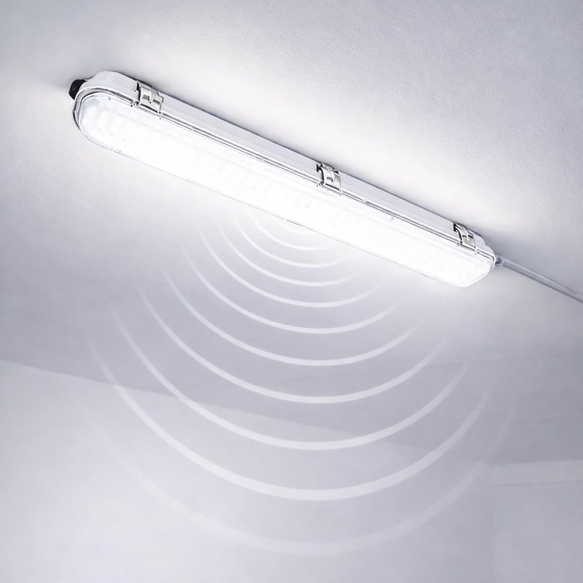 plafondlamp IP65 met 5,8 GHz HF-bewegingsmelder 360 ° - 18W 1350lm 600mm - dagwit (4000 K)