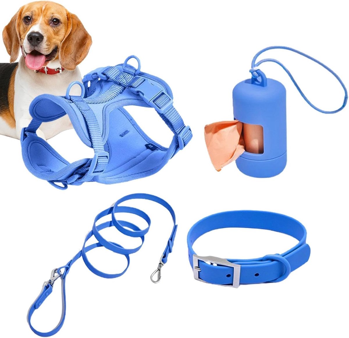 Hondentuigset voor kleine honden, hondentuigset voor middelgrote honden