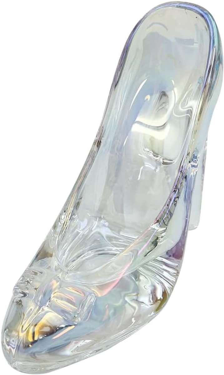 hoge hakken schoenen ornament, Assepoester glazen kristallen hoge hakken schoenen beeldje ornamenten, meisjes verjaardagscadeau, bruiloft tafeldecoratie (helder kleurrijk)