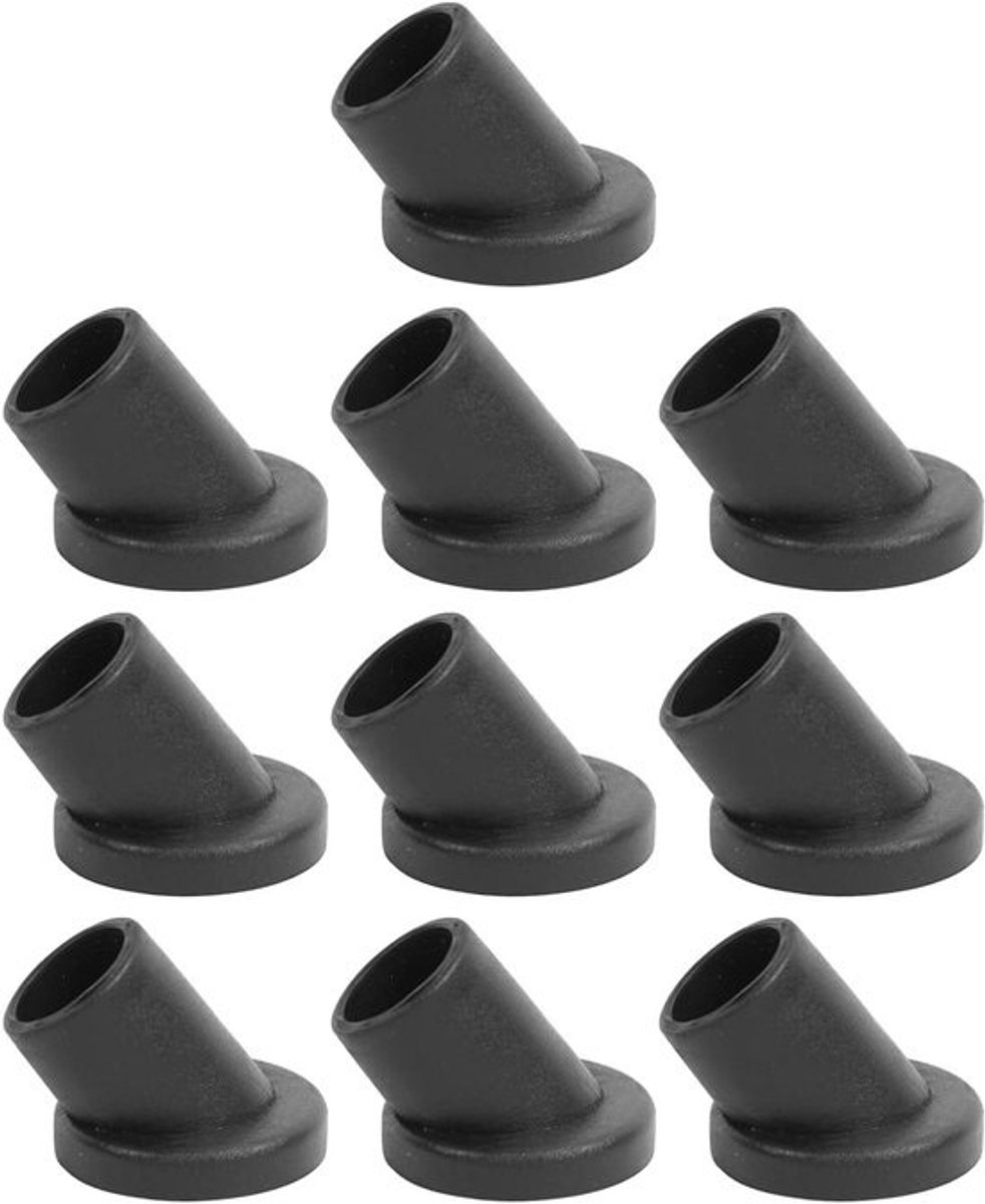 Rubberen Beschermkapjes - Meubelvoetkussens Vloerbeschermers - Meubels Beschermen - Slijtvast Antislip - 10 Stuks - Zwart