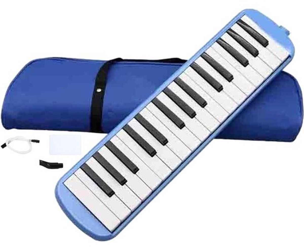Mondharmonica Kinderen – PVC 41,5x10,5cm | 32 Toets Melodica | Luchtpianotoetsenbord | Mondmelodica | Talkbox-instrument Met Dubbele Buis Voor Muziekinstrumentenliefhebbers, Studenten, Beginners