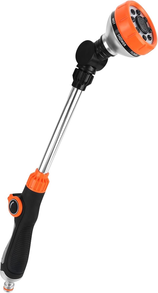 8 sproeipatronen Tuinslang Bewatering Toverstok 47 cm Lang, Verstelbare gietstaaf Tuinsproeier Tuinslang Brause Voor Tuinbewatering, Autowassen, Huisdier douche