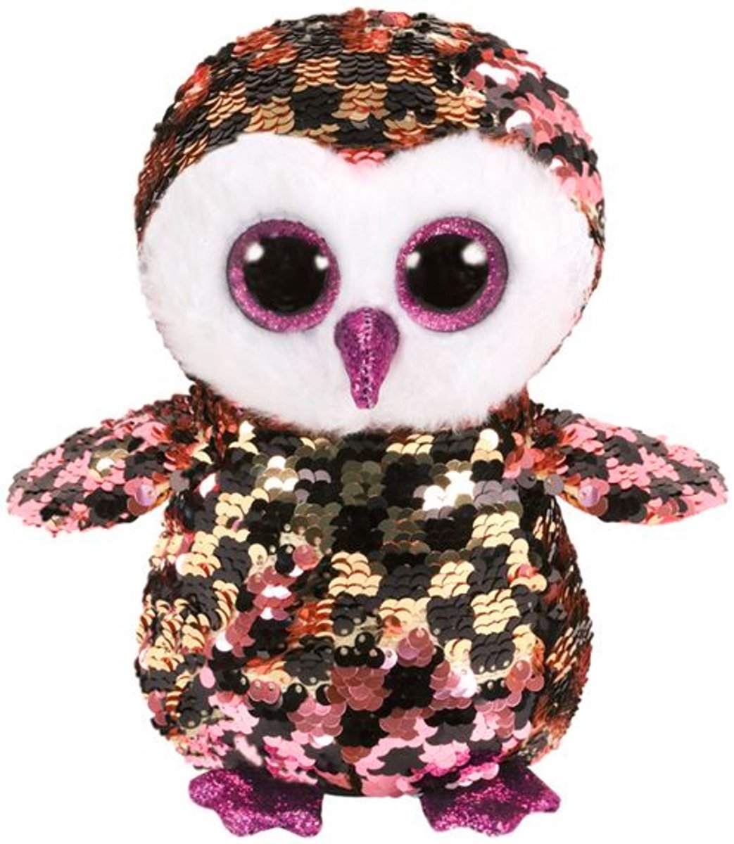TY FLIPPABLES DANGLER THE OWL 23CM
