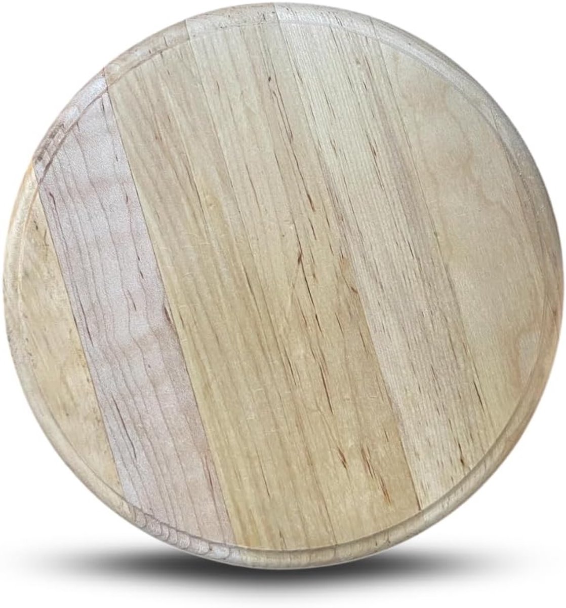 Ronde houten snijplank - snijstandaard, kaas, brood, worstjes - 23 cm diameter, hout