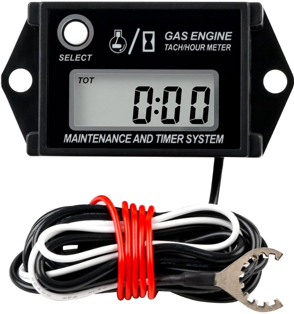 Inductieve uurteller, maximaal toerental, toerentalweergave voor ZTR-gasmotor, grasmaaier, tractor, jetski, motorfiets, boot, buitenboordmotor