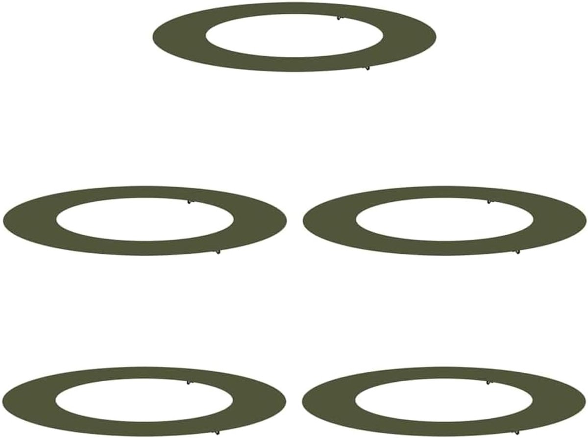 boombeschermingsring van staal, olijfgroen, Ø 50 cm, boomschijf voor tuin, wortelbescherming en elegant design, eenvoudige montage met schroevendraaier