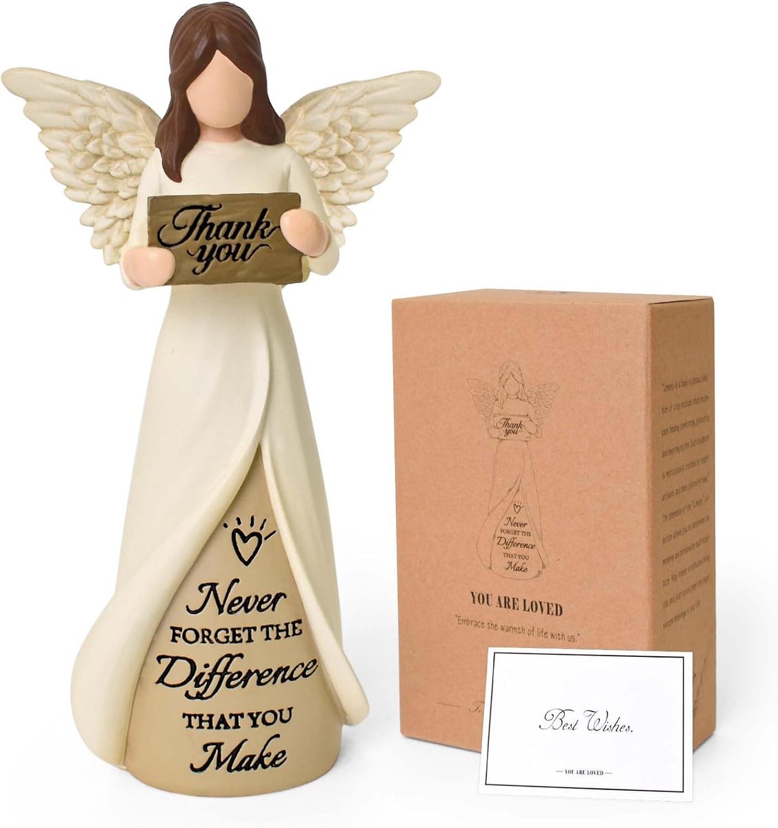 Bedankjes voor vrouwen, lerarenwaarderingsgeschenken, dankbaarheidsgeschenken voor collega's, gastvrouw, verzorgers, met hars gebeeldhouwde engelbeeldjes voor pensioen, Moederdag, Thanksgiving