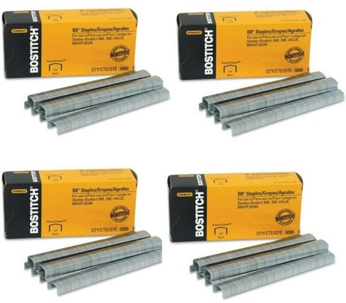 Premium PowerCrown Standaard Nietjes 1/4 Inch - 5000 Stuks per Doos
