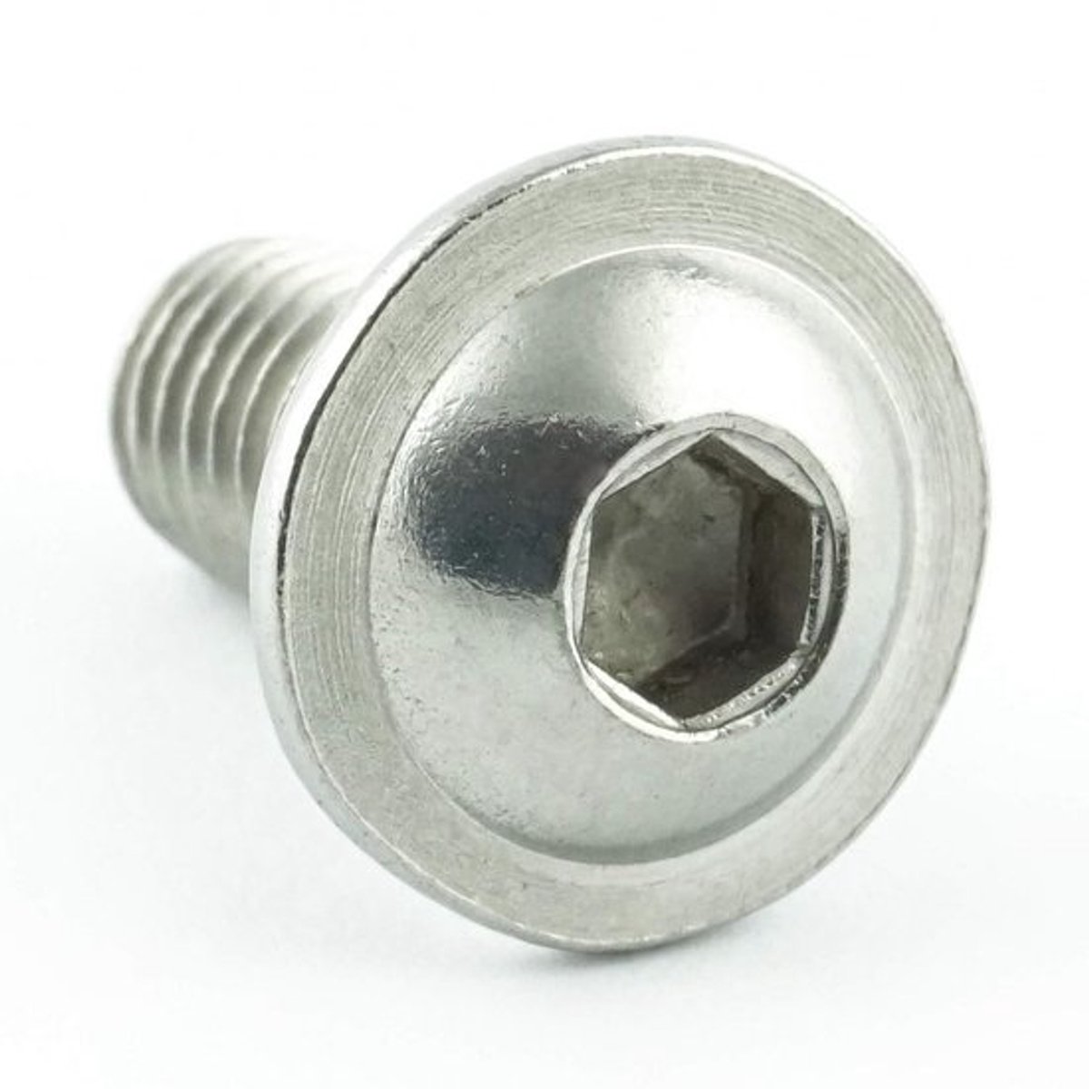 50x M6x35mm Binnenzeskant Lenskoppen Schroeven met Flens - RVS A2 Schroefdraadschroeven