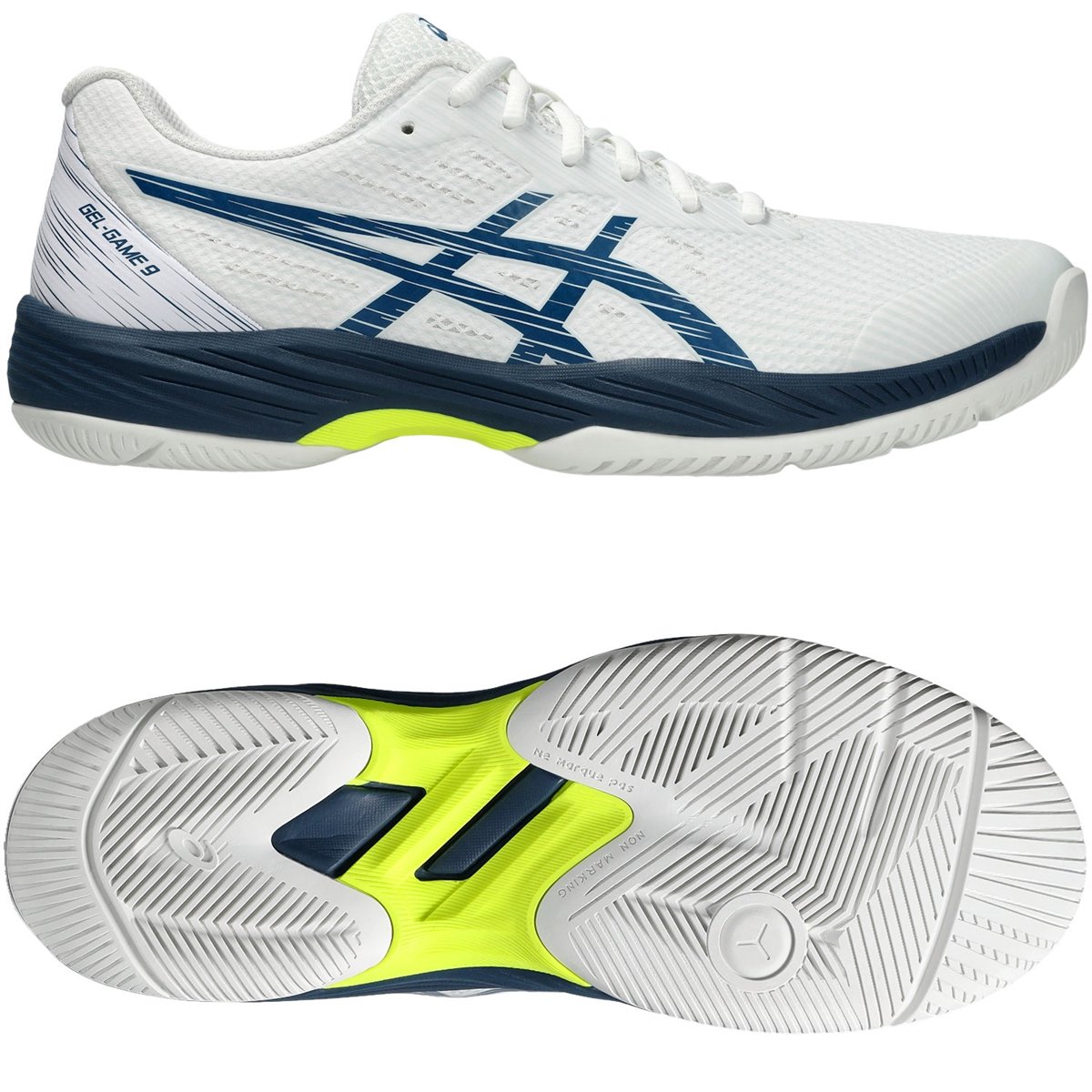 Asics Gel-game 9 padelschoen tennisschoen /Mako Wit