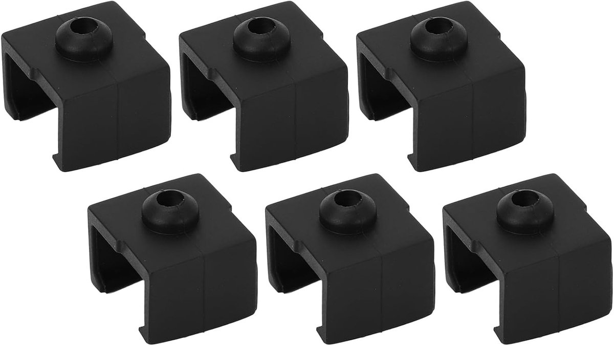 Hoezen voor Ender 3 V3 SE Printermondstukken, Set van 6 Hittebestendige Hotend-covers
