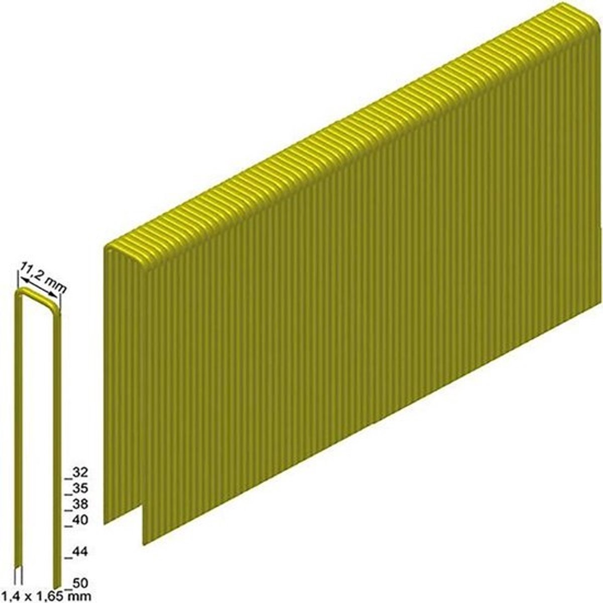 Nietjes voor Pneumatische Nietmachine - 32 mm - Verzinkt - 14.300 Stuks