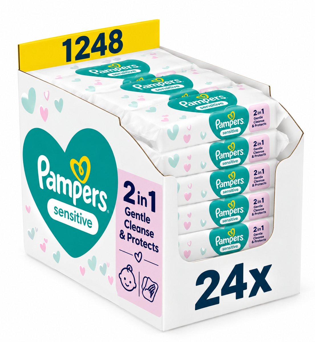 Pampers sensitive billendoekjes | 52 stuks