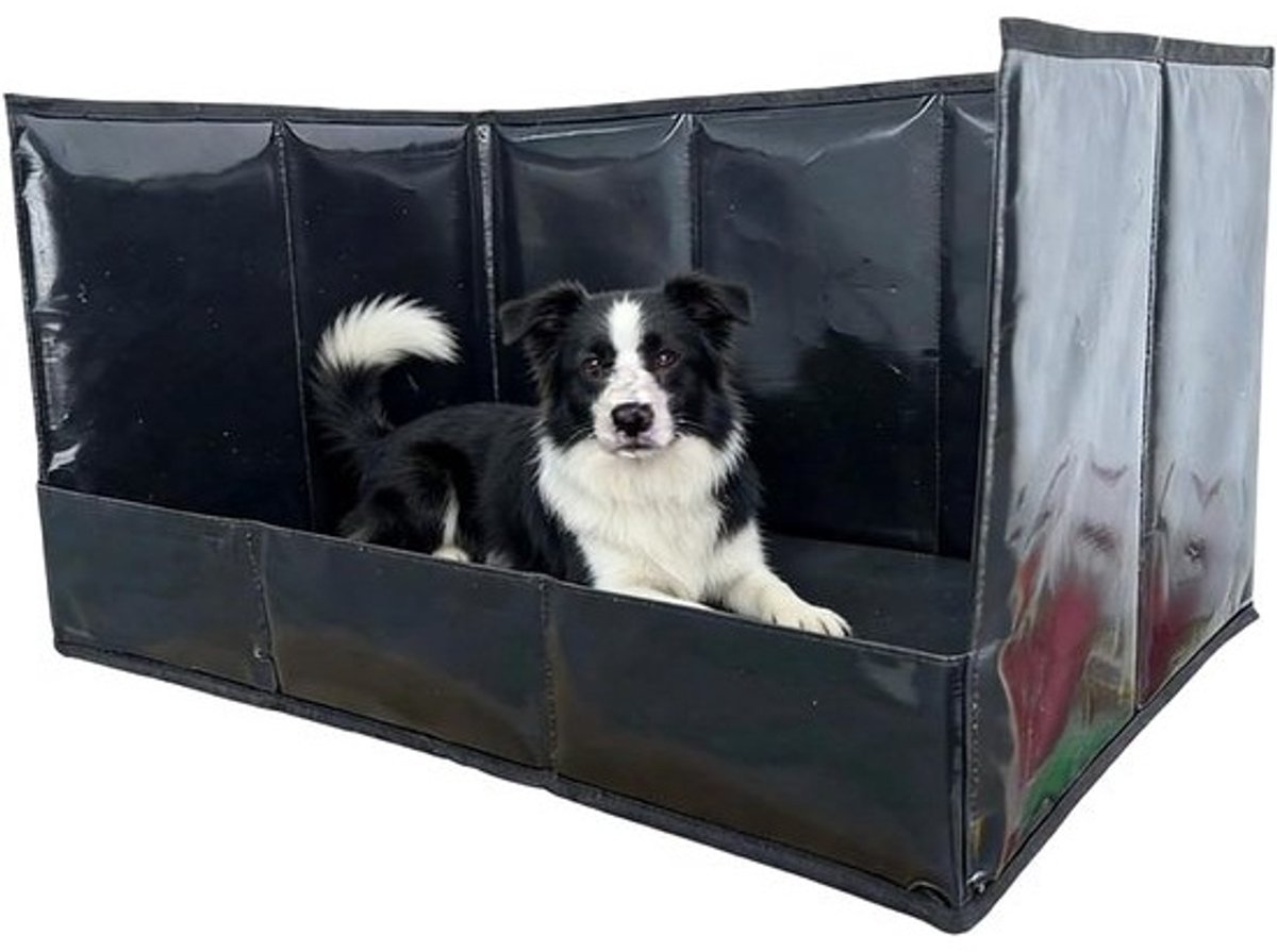 Hondenstrooisel - Hondenbak - Zindelijkheidstraining - Waterdicht met hoge randen - 33L x 23B cm - Zwart
