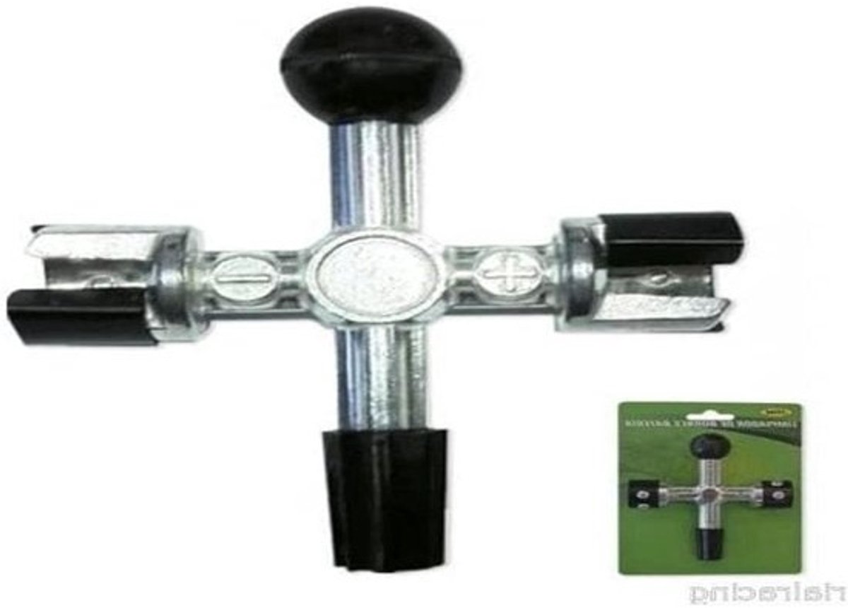 Hogedrukreiniger Klem - Slanghouder Reiniger - Hogedruk Reinigen - Verstelbare Klem - 57 cm Lengte - Zilver Zwart