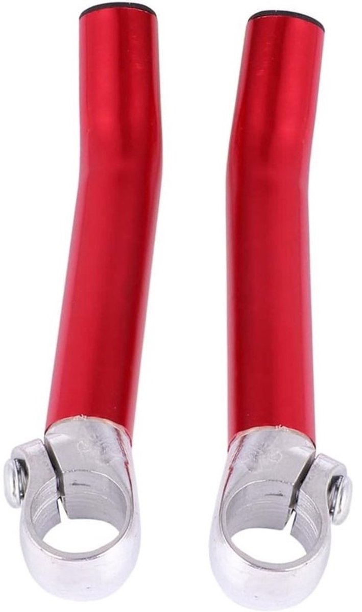 Fietsstuur Handvatten - Stuuruiteinden Fiets - Verbeterde Controle - Antislip Grip - 16.5 cm - Rood