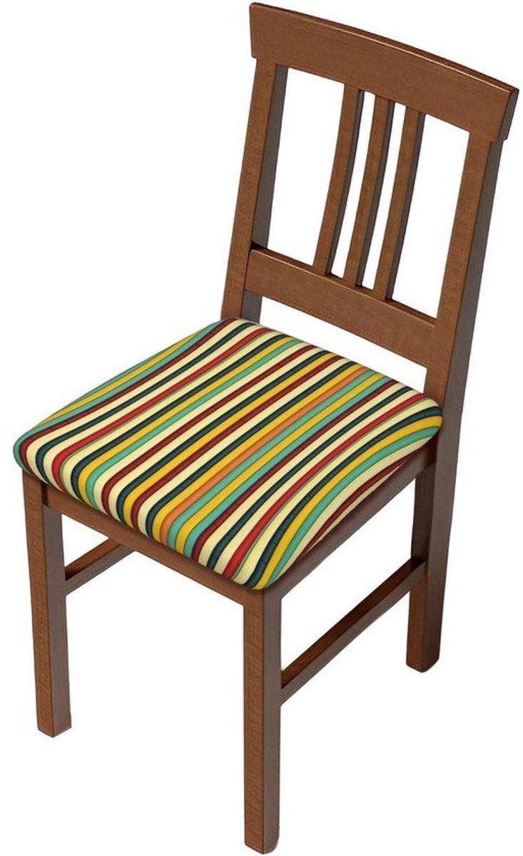 Stoelhoezen Eetkamer - Stoelbeschermers Banketstoel - Meubels Vernieuwen - Afneembare Kussens - 35-48cm - Gestreepte Print