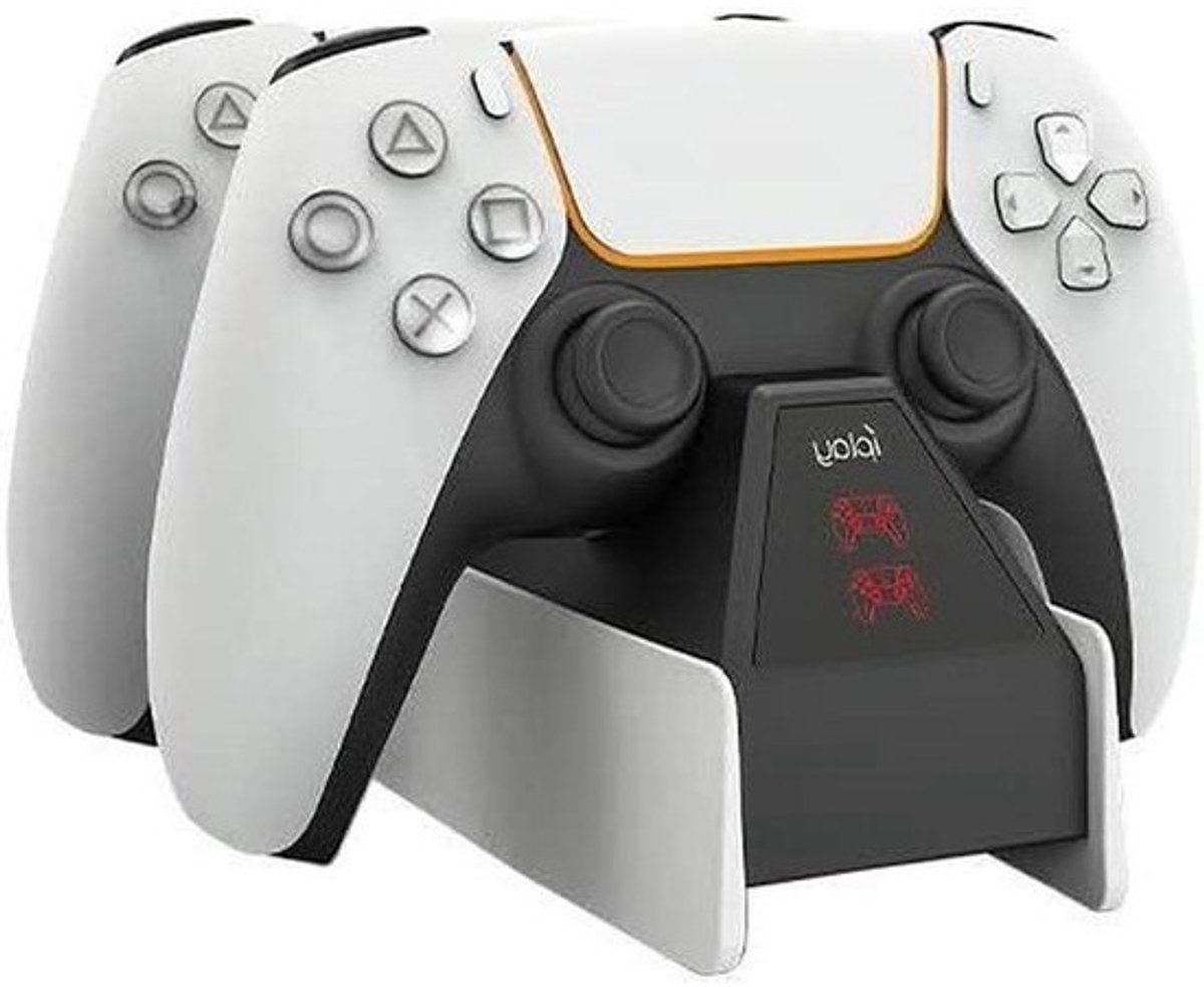 Controller Laadstation - Oplaadstation Gamepad - Controllers Opladen - Dubbele Oplaadpoorten - 316 x 135 x 6 cm - Zwart
