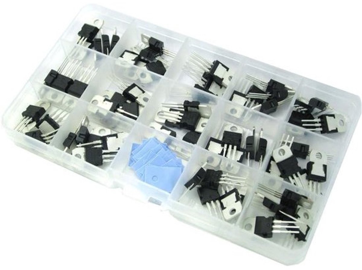 Transistor Kit - Spanningsregelaars Set - Elektronica Reparatie - 14 Waarden Inclusief - 70 Stuks - Niet Van Toepassing