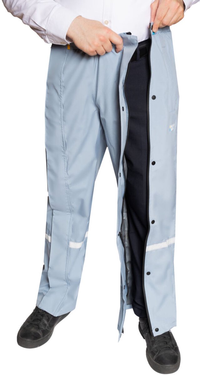 Hello Rain STORM 20K – Regenbroek – Pearl Blue – L – Met overschoenen