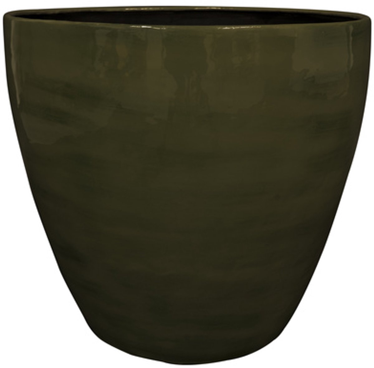 Ter Steege - Bloempot - Metaal - Moss Green - D 29 cm H 27 cm - Opening 28 cm