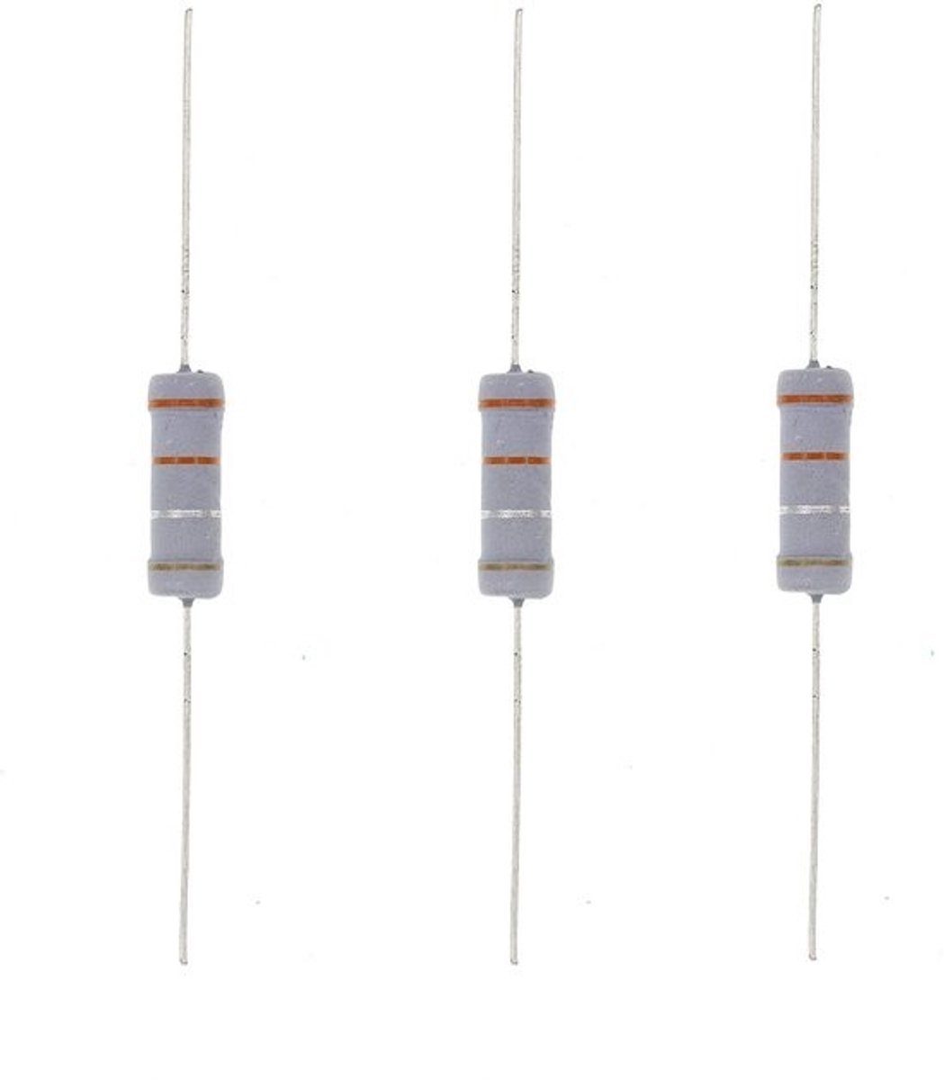 20x Weerstand Metaaloxide Film 0,33 Ohm 5% - Geschikt voor Elektronica Projecten