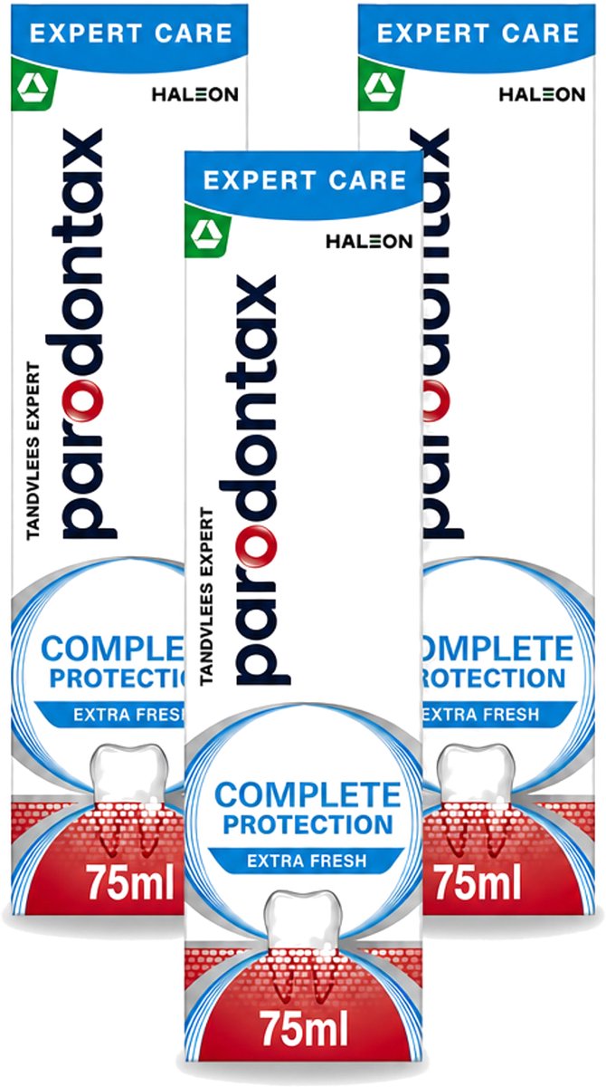 3 x Parodontax – Tandpasta – Complete Protection Extra Fresh – 75 ml - Voordeelverpakking - 3 stuks