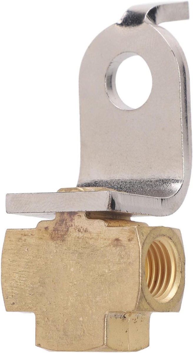 3 Way Rem Line T -stuk montagebeugel 3/8in 24 schroefdraden Poorten omgekeerde flare fittingen 3/16 inch buis