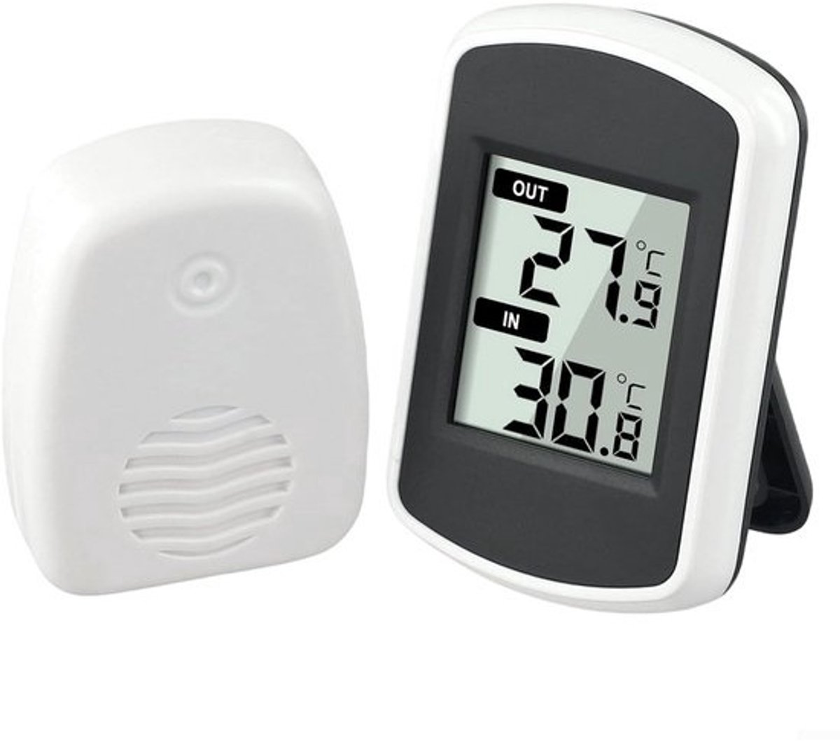 Draadloos Weerstation met Binnen en Buiten Temperatuurmeter