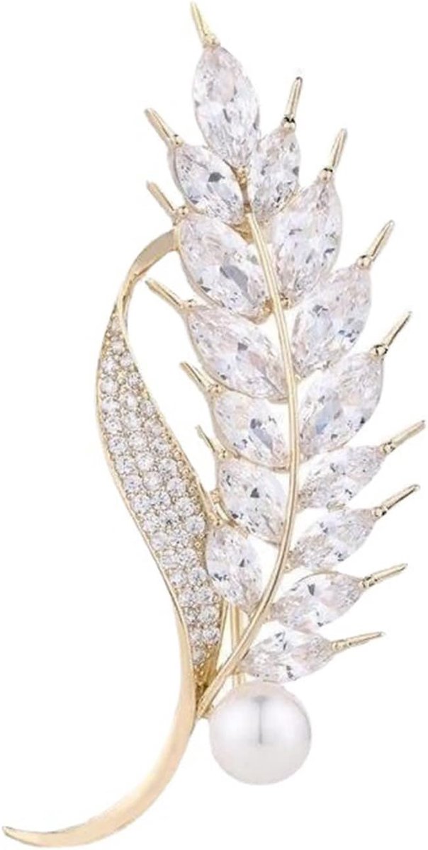 tarwebroche, broche strass korset, parel en diamant dames pin, gepersonaliseerde veelzijdige pinnen, gebruikt voor jassen, sjaals, sjaals en rokken, Metaal