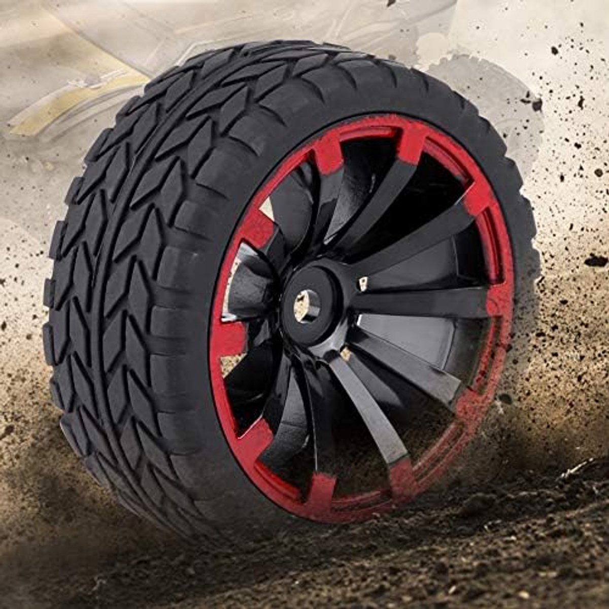 Wielen, Harde rubberen banden voor offroad en racing drift, 1:10 RC wielen set voor RC auto liefhebbers, drift wedstrijden en offroad races
