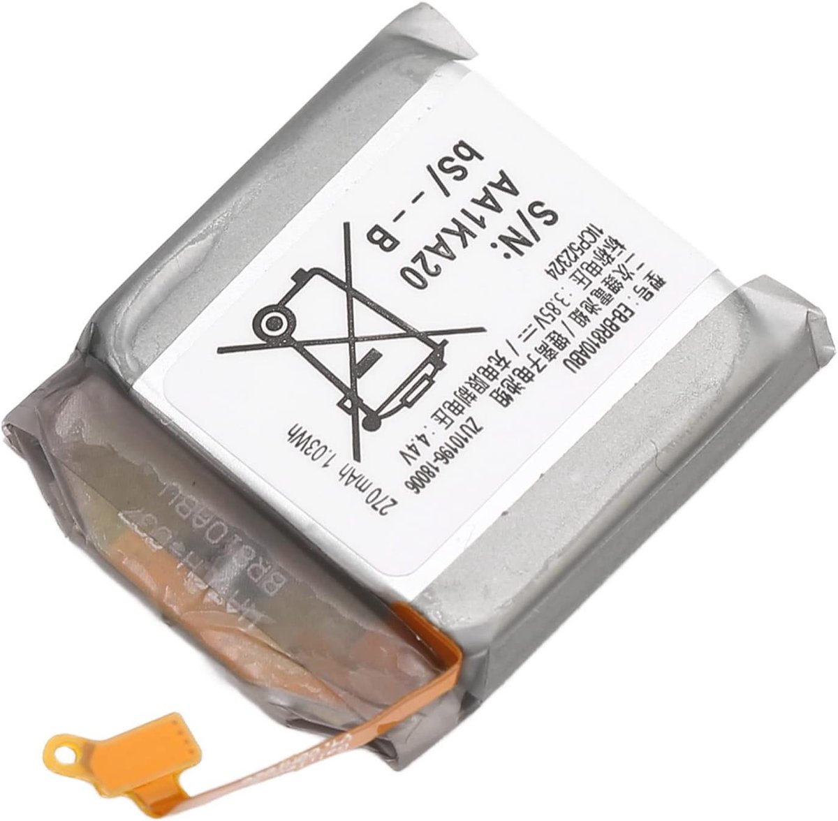 R810 Batterij Horloge 42Mm Batterij Lithium Ion Batterij Eb Br810Abu Batterij Vervanging Voor 42Mm Sm R810 R815U 1.03Wh 270Mah 3.85V Lithium Ion Batterij