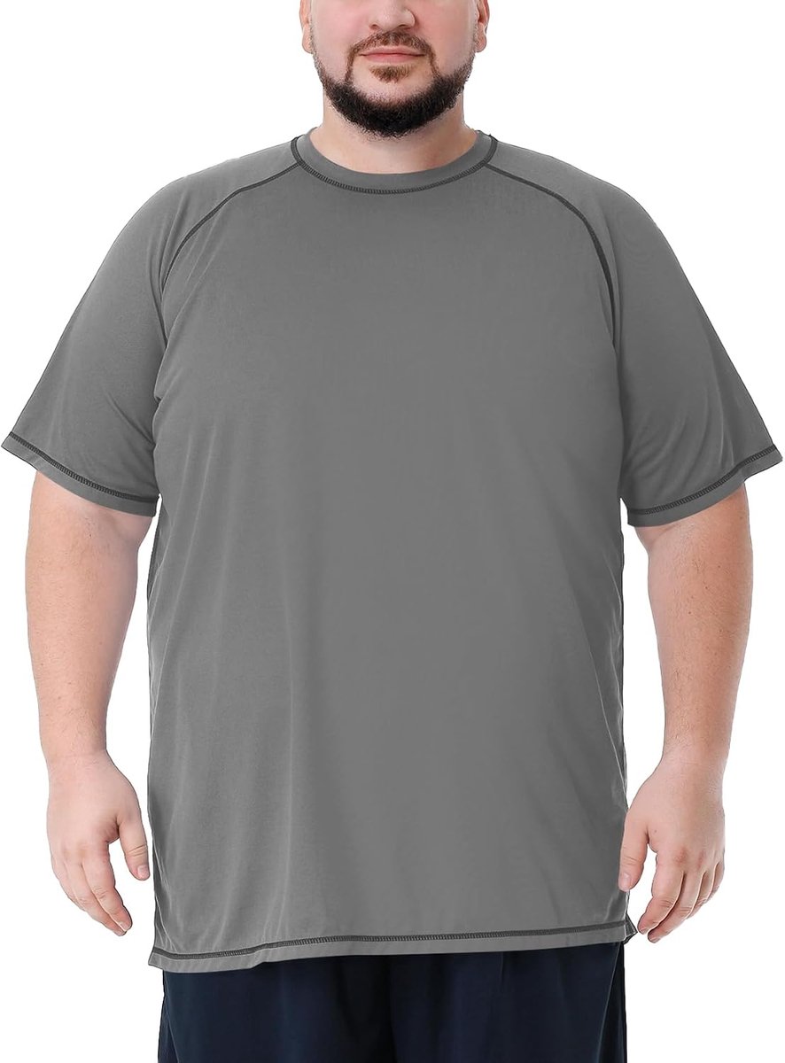 Guard Zwemshirt voor heren, grote maten, extra lang, oversized T-shirt voor heren