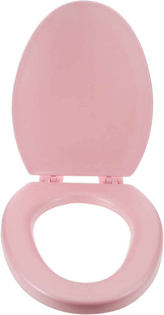 Gewatteerde wc-bril met softclose, 43x35, 5x4 CM, roze