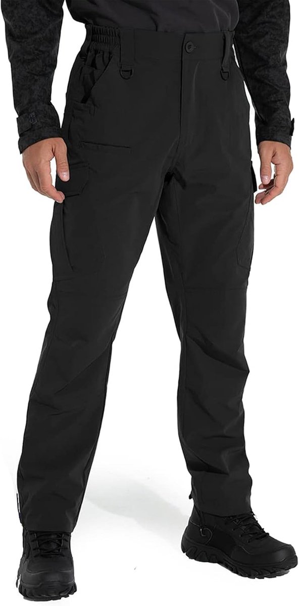 Heren Wandelbroek Stretch Cargo Broek Outdoorbroek Lichtgewicht Tactische Broek Met 9 Zakken Waterdichte Werkbroek Voor Mannen Voor Trekking