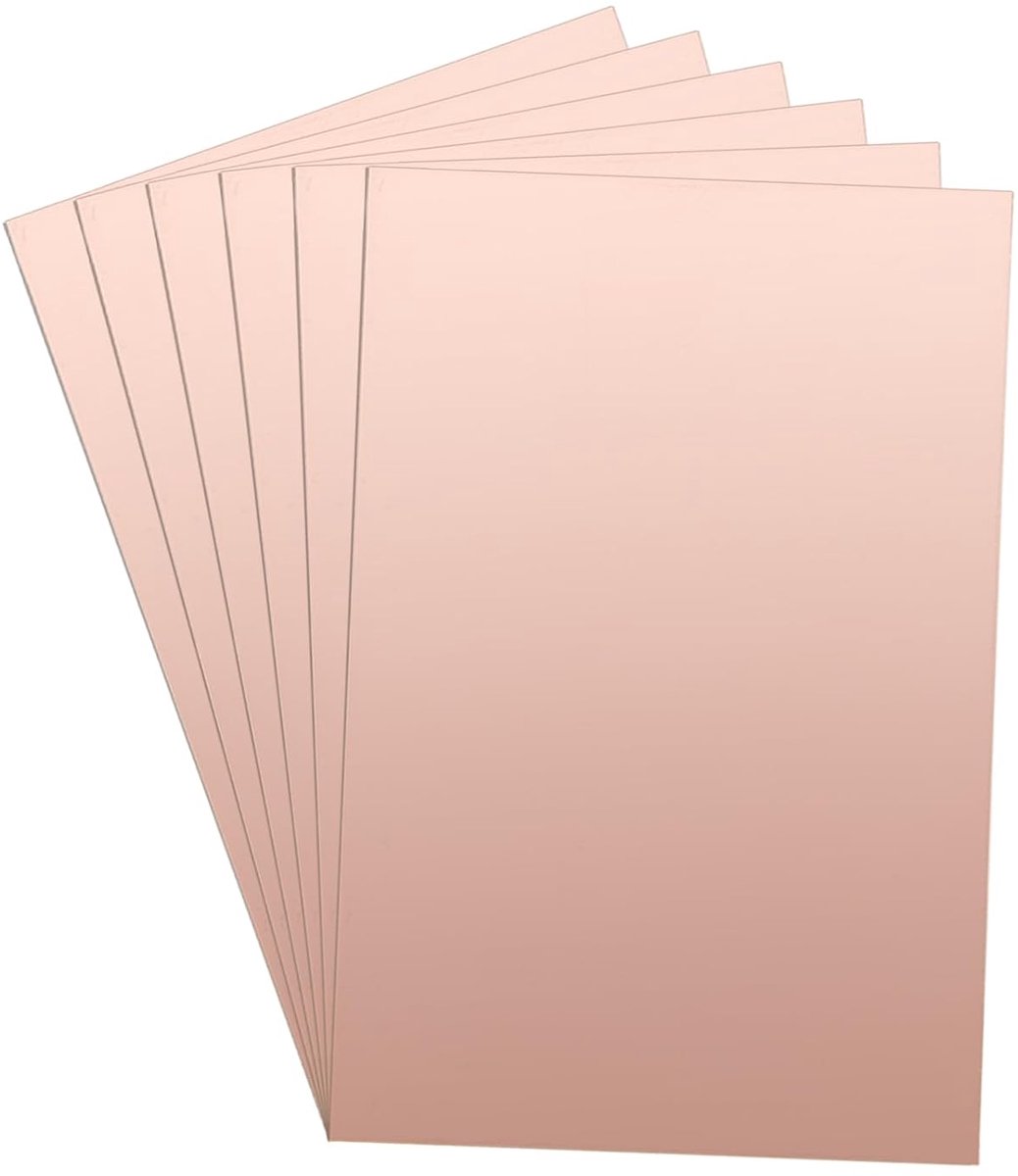 6 stuks 150 x 100 mm dubbelzijdige koperplaat PCB circuit FR4 dikte 1,5 mm DIY prototyping PCB board