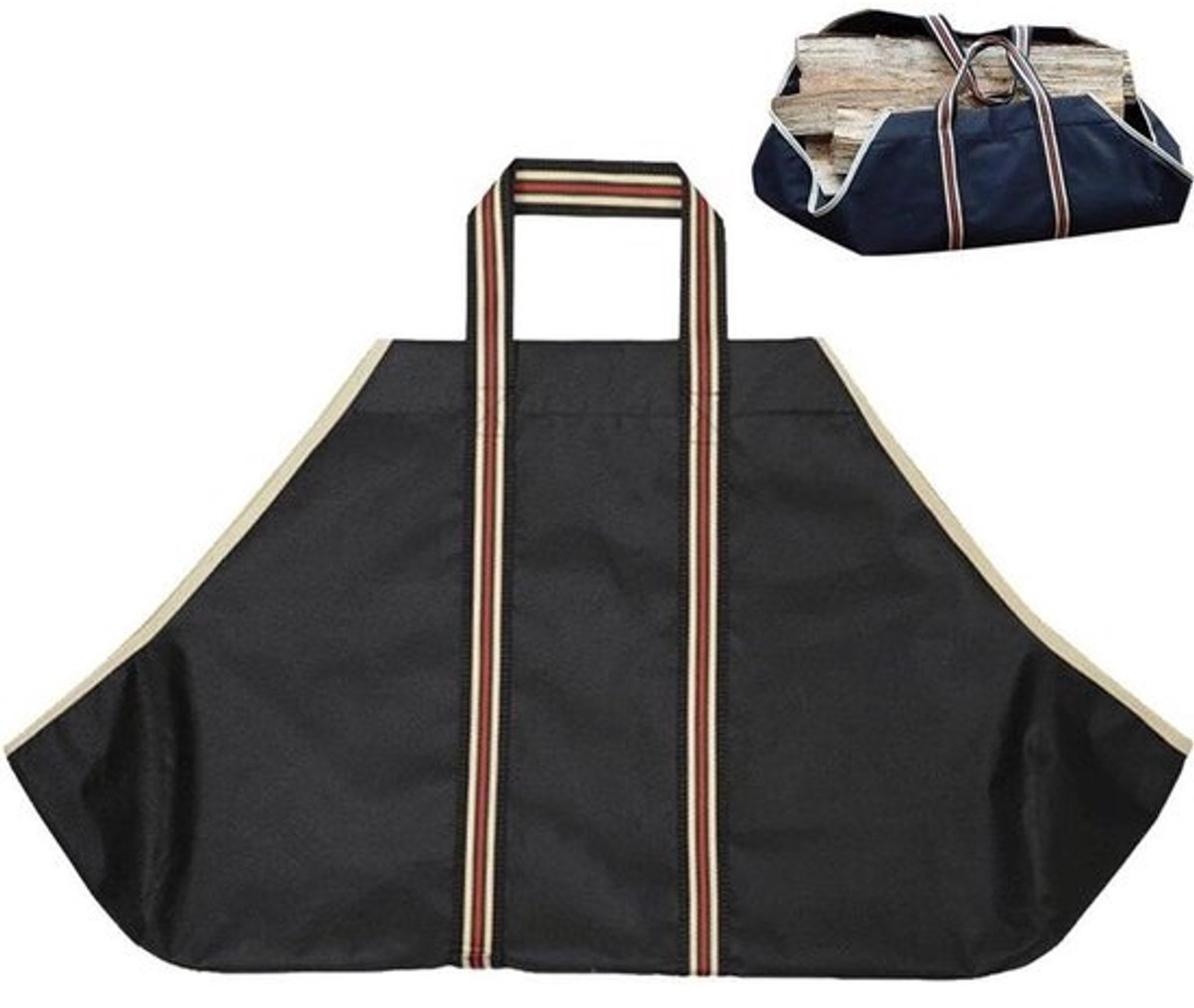 Brandhout Tas - Hout Opslag - Open Haard Vullen - Waterdicht Oxford Doek - 45 x 72 cm - Bruin