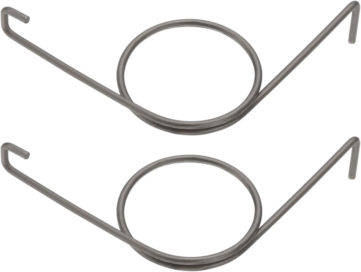 Dailygoods- Reparatieveer 2 Stuks - Compatibel met GU PSK 966 - Roestvrij Staal - Links - Afmetingen 35mmx34mm - Schuifdeur Systeem - Schuifdeurveer