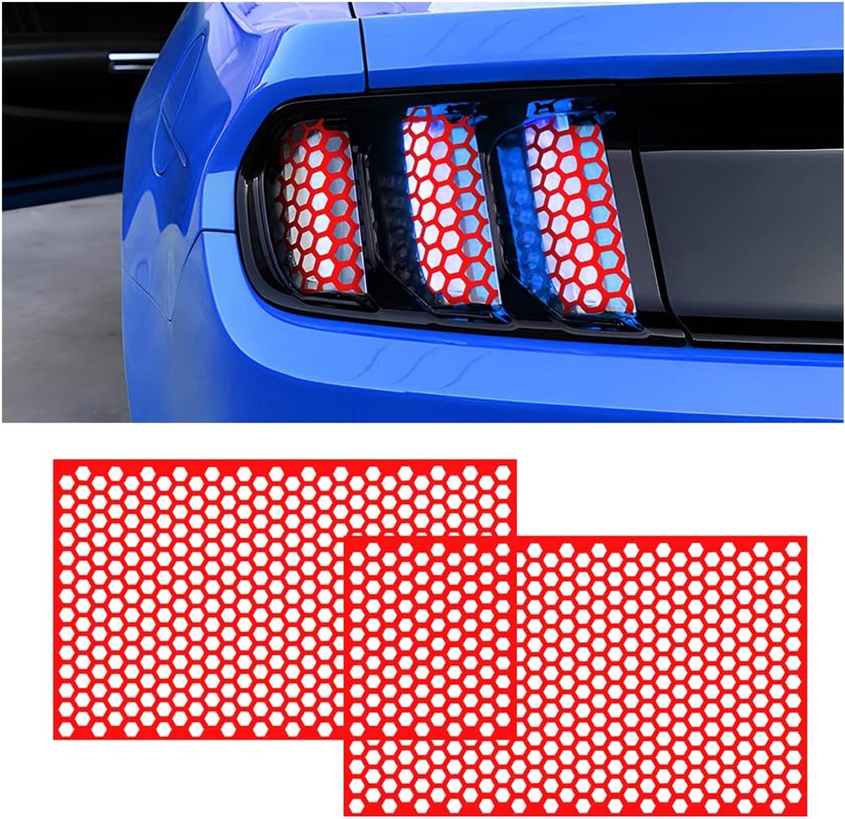 Dailygoods- Autokoplampfolie 2 Stuks - Universele Getinte Folie - Waterdicht - Zelfklevend - Multifunctioneel Autoaccessoire - Hoogwaardig PVC - Achte