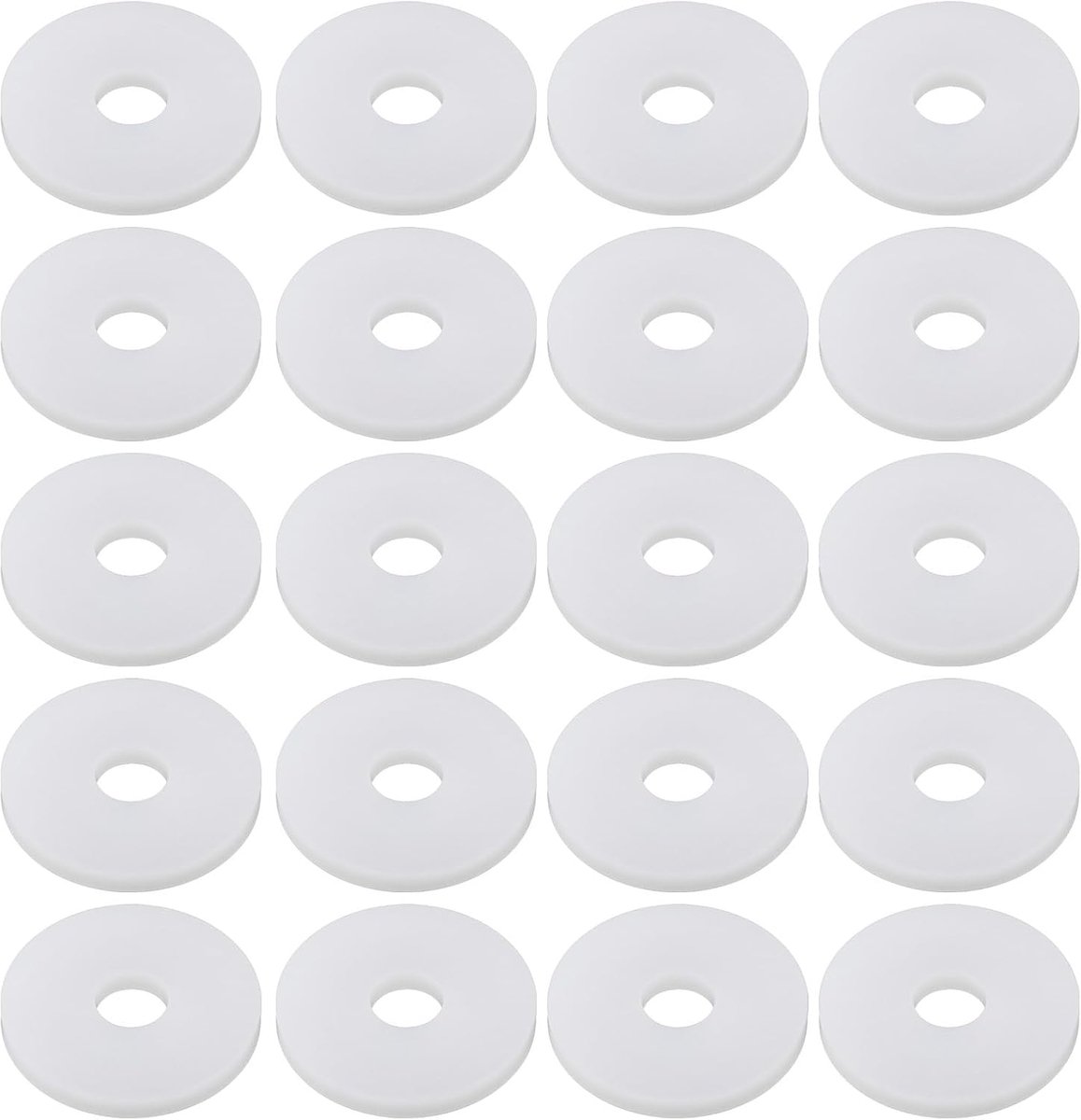 Dailygoods- Aaspompringen 20 Stuks - Buitendiameter 28 mm - Binnendiameter 8 mm - Dikte 2,9 mm - Siliconenrubber - Duurzaam en Compatibel met Aaspompe