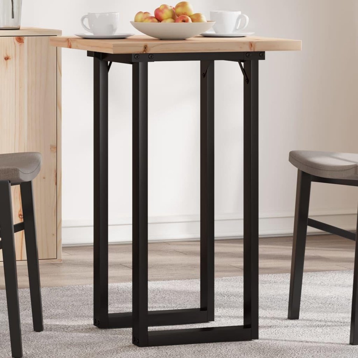 grenenhout O frame Eettafel 50x50x75 5 cm