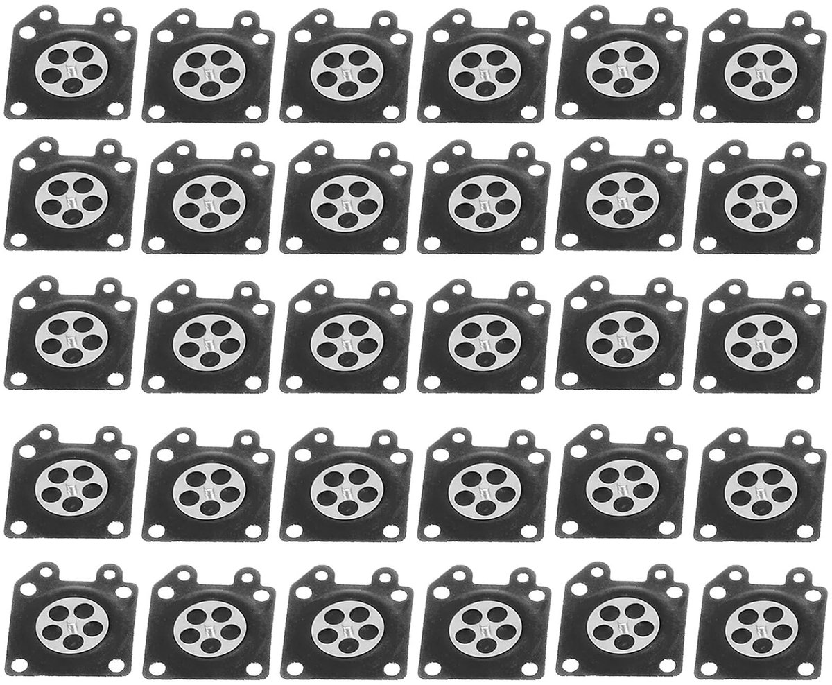 Membraan Kit 30 Stks/set Carburateur Pakking Kettingzaag Reparatie Accessoire, Membraan Pakking Kettingzaag Accessoire, Voor ZAMA 2500/3800/4500/5200/5800, 30 Stks/set
