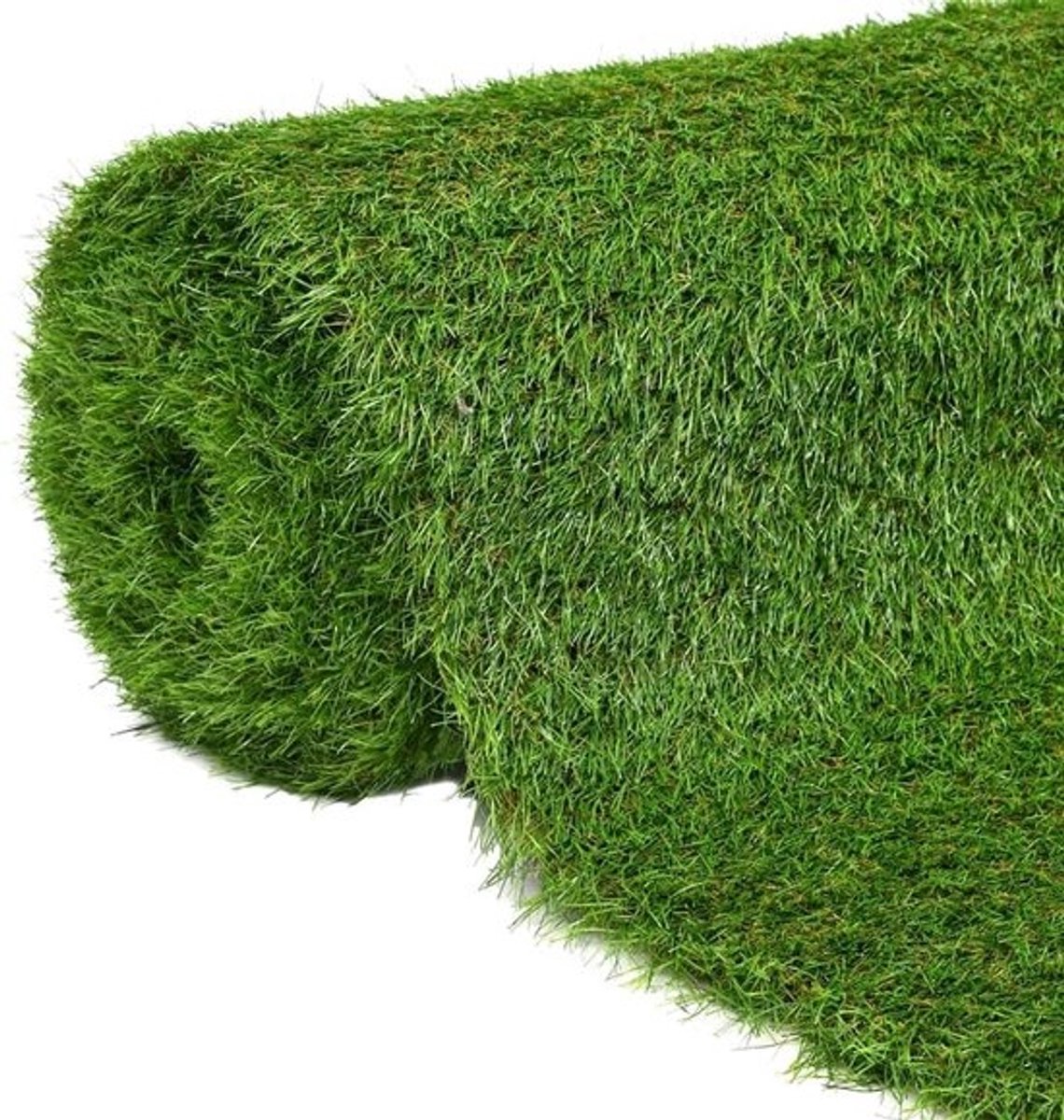 Kunstgras 1x10m met 40mm Poolhoogte - Onderhoudsvrij Groen Gazon voor Tuin en Balkon