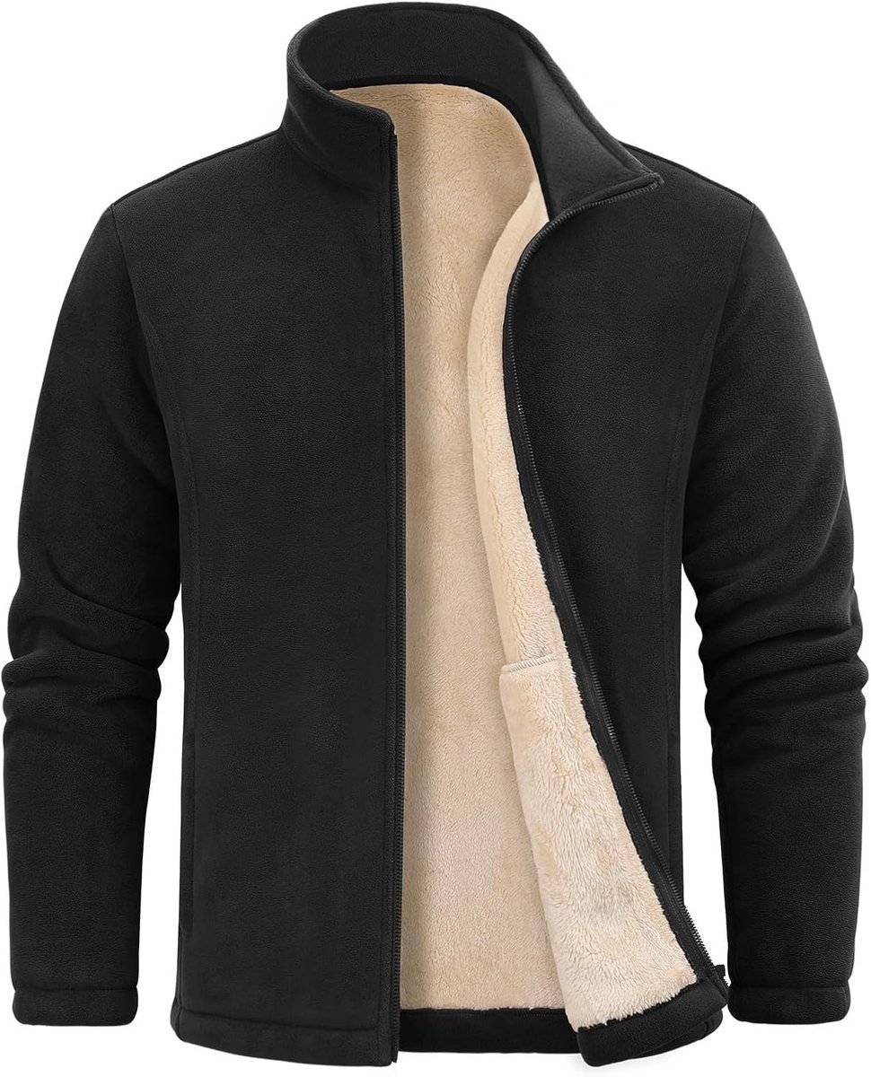 Fleece herenjacken, herenjas
