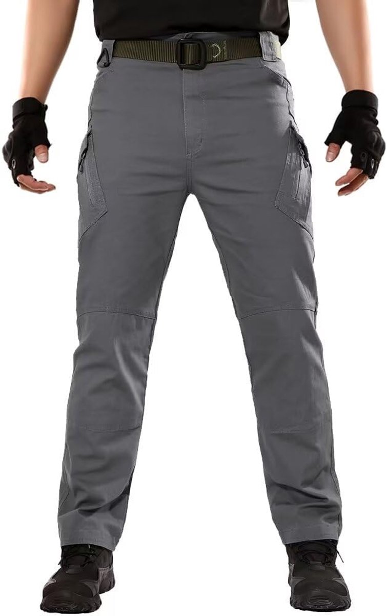 Werkbroek voor mannen, militaire broek, tactische broek, werkbroek voor mannen, katoen, cargobroek, outdoorbroek voor kamperen, wandelen