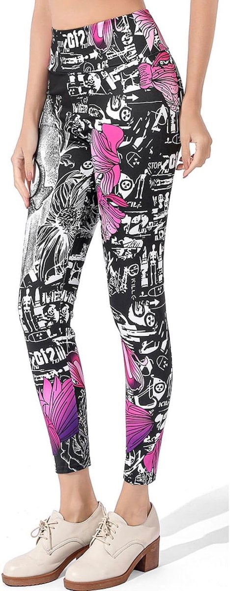 One Clothing - Dameslegging voor sport, fitness, outdoor en loungewear, super elastisch en met hoge tailleband voor kreukvrije, comfortabele pasvorm